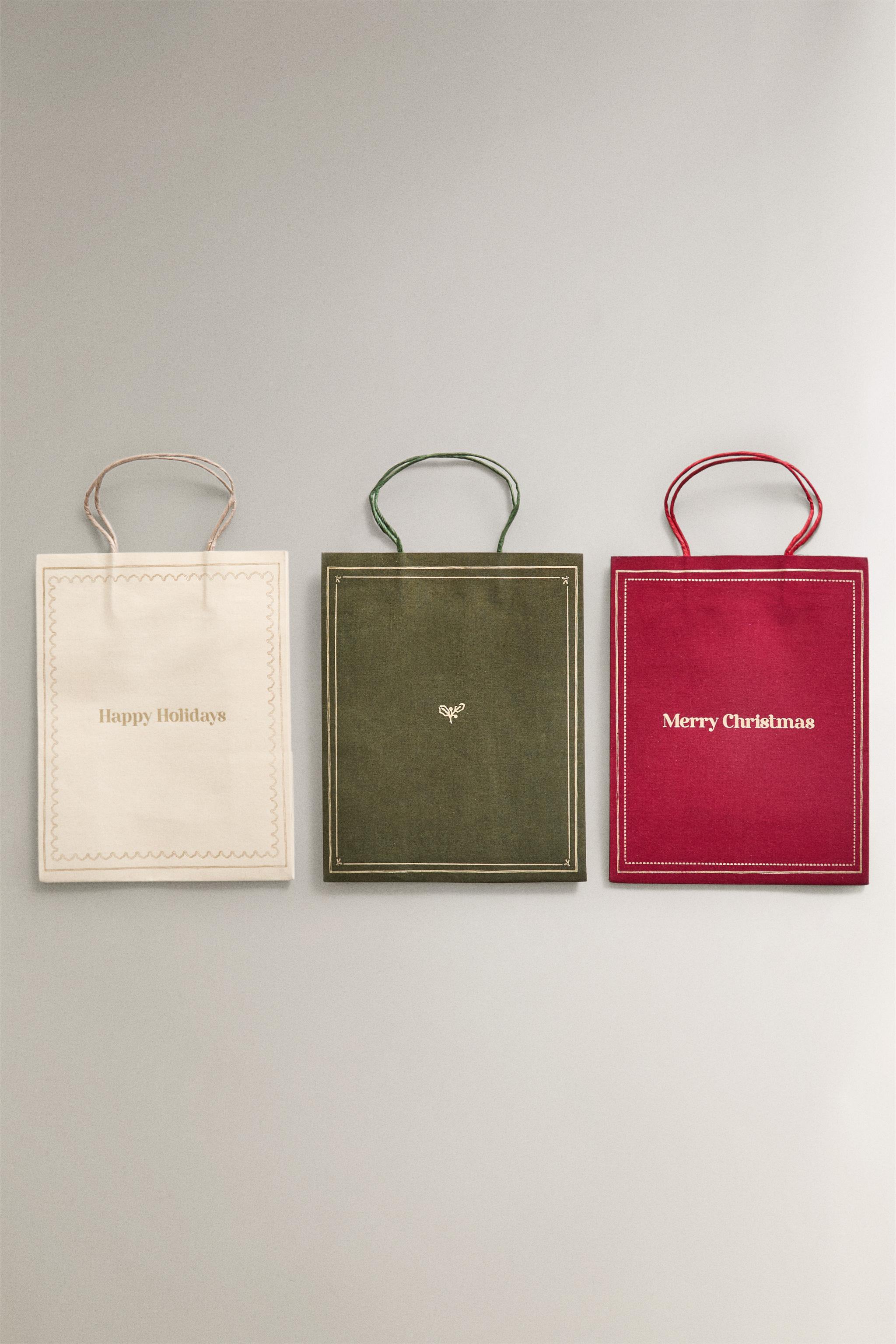 SET OF CHRISTMAS MUSICAL NOTE BAGS (SET OF 4)